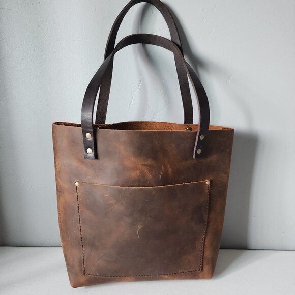 Portland Leather Goods Tote "EUC" - Picture 13 of 16